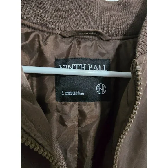 Ninth Hall Orion Brown Bomber Jacket‎ Size Large - Picture 9 of 11